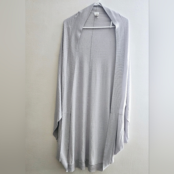 Lululemon Stillness Wrap Kimono Shrug Silver Fox Dusty Blue One Size S … - Picture 5 of 10